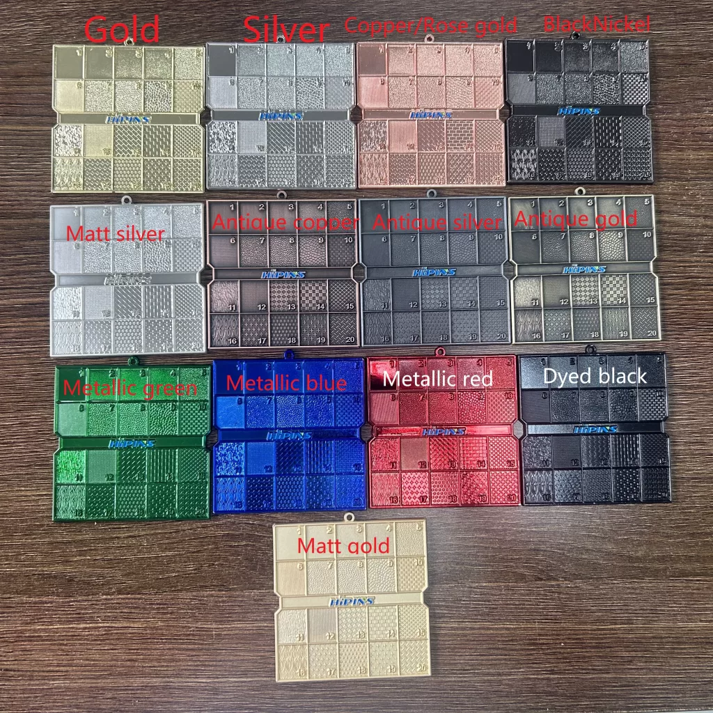 plating options for custom lapel pins - texture of HIPINS