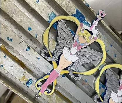 Filling enamels of custom pins