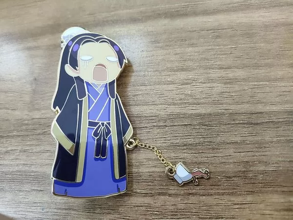 240603s02 Jinshi Chain Enamel Pin Photo 2