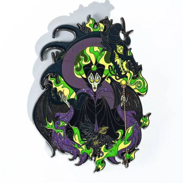 Metal Lapel Pin with Glitter