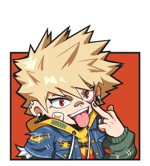 Bakugo Pin Design