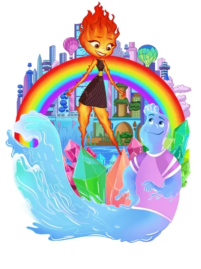 Element of Love pin design