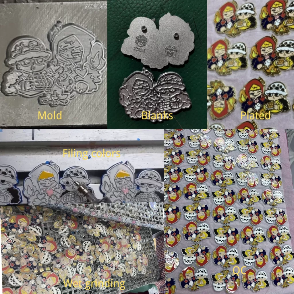 Some steps of heart mentor enamel pin