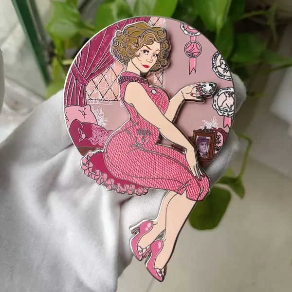 Umbridge Pin hard enamel lapel pin featuring a silver-plated finish